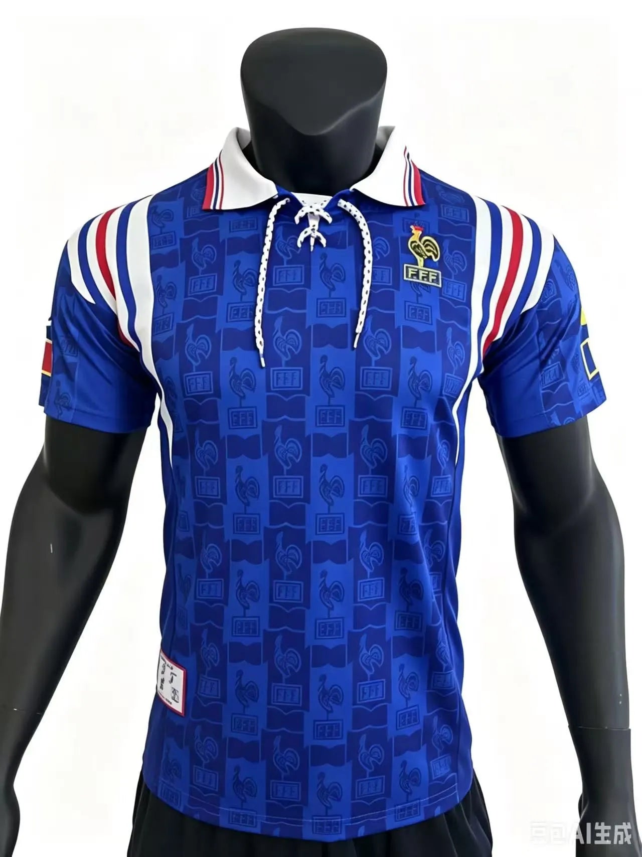 France National Team Euro 1996 Home Retro Soccer Jersey