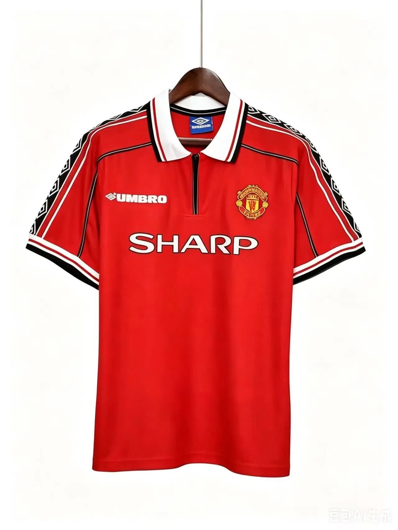 Manchester United 1998‑1999 Season Short‑Sleeve Home Retro Soccer Jersey