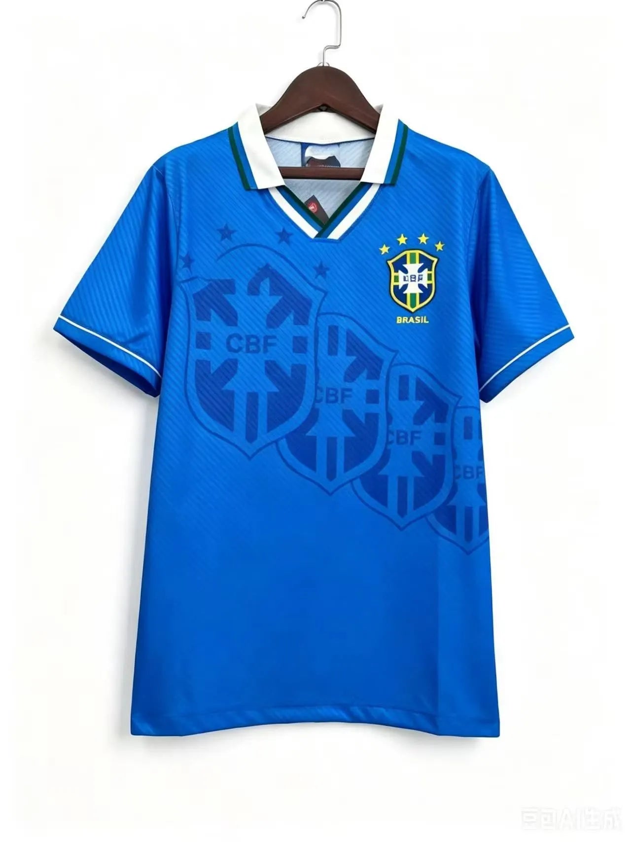Brazil National Team 1994‑1996 Season Away Retro Replica Soccer Jersey