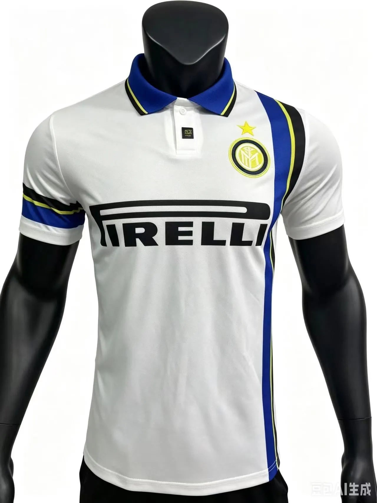 Inter Milan 2009‑2010 Treble‑Season Retro Training Polo Soccer Jersey