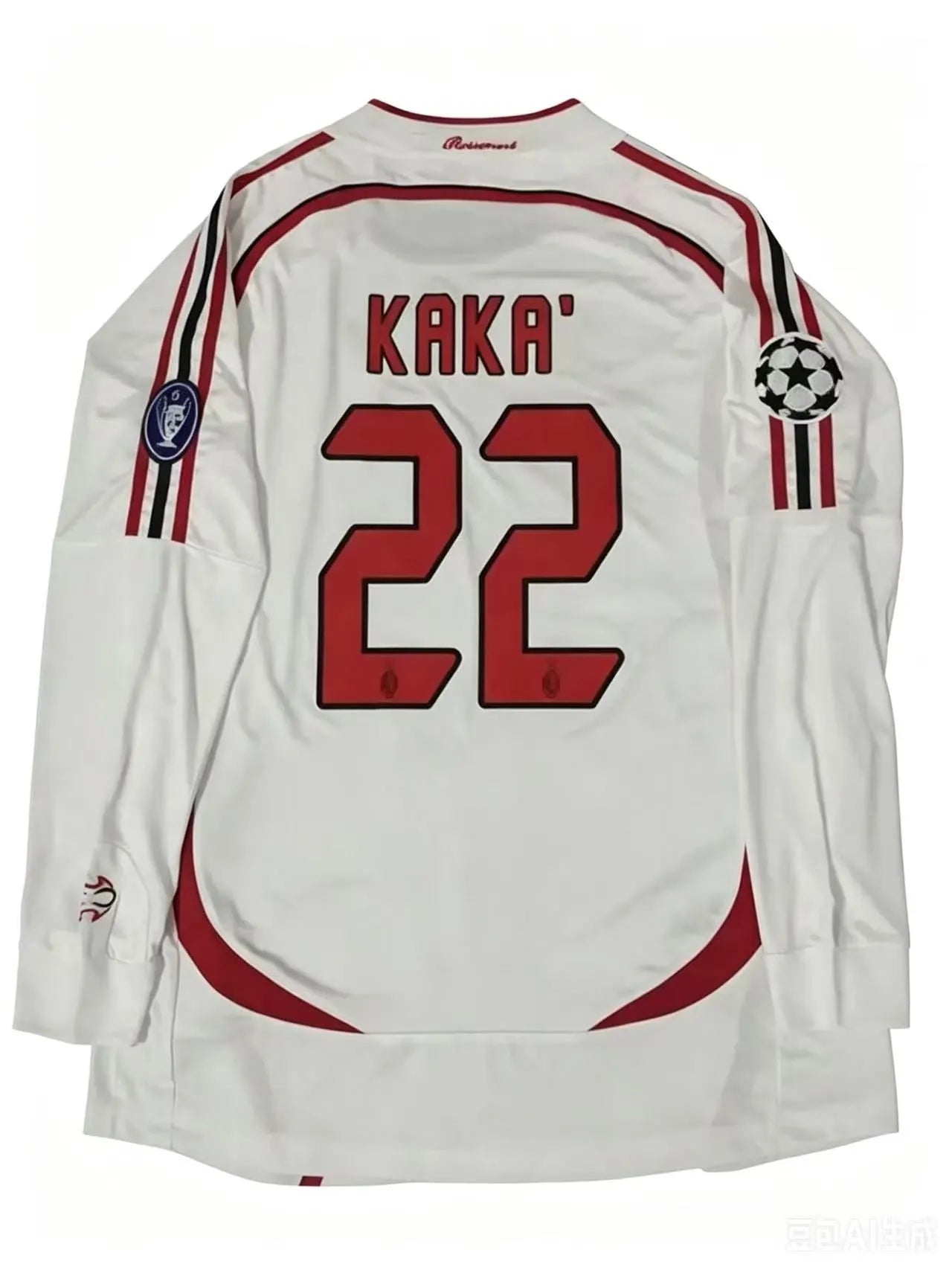 AC Milan 2006-07 Away Long Sleeve Jersey #22 Kaká UCL