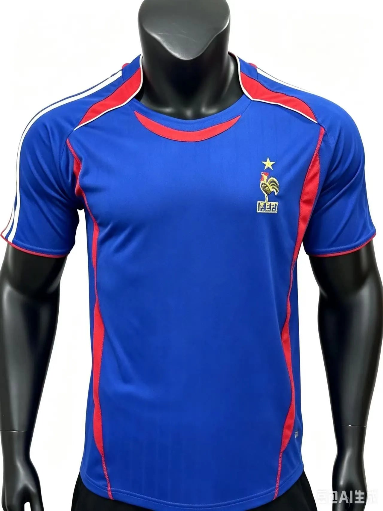 France National Team 2006 World Cup Home Retro Soccer Jersey