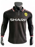 Manchester United 1998‑1999 Season Long‑Sleeve Away Retro Soccer Jersey