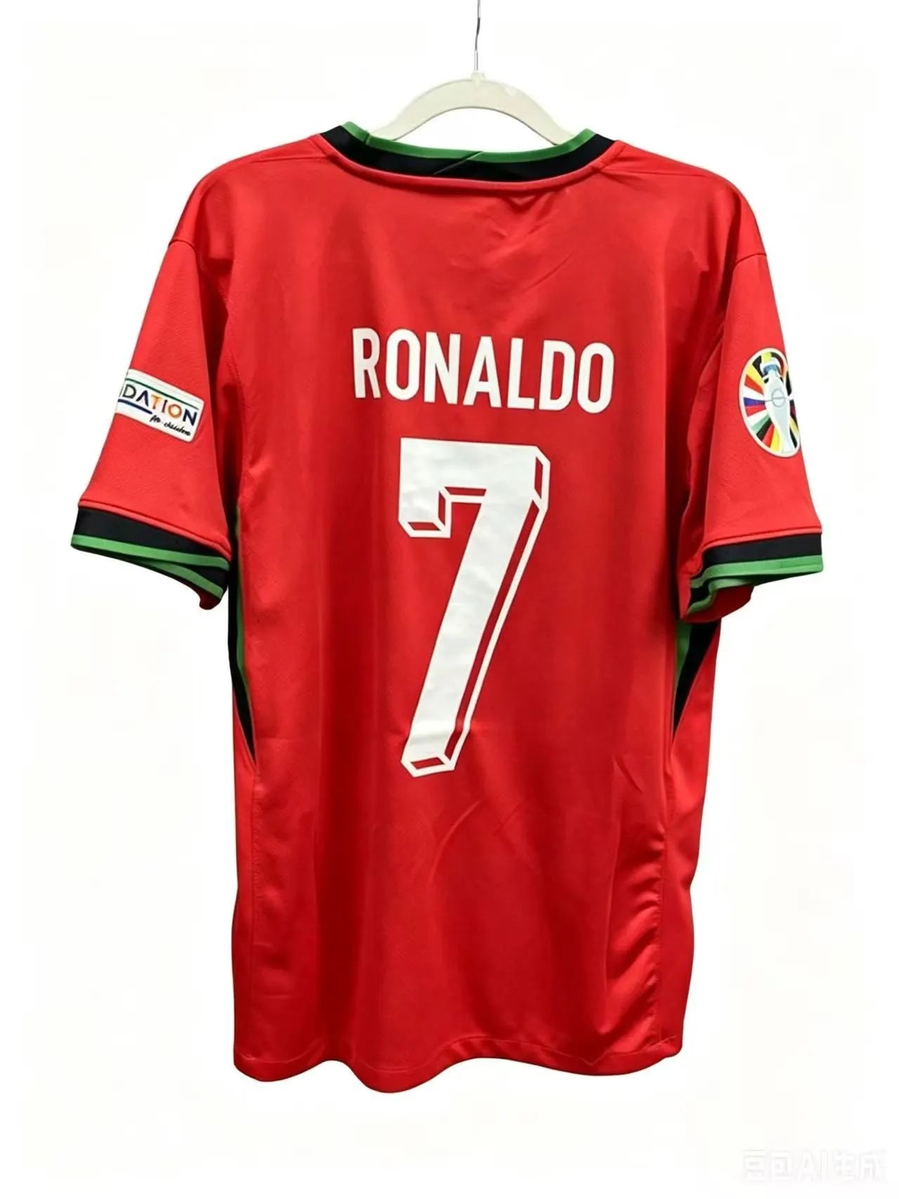 Portugal 2024 Euro Home Jersey #7 Ronaldo Red Football Shirt