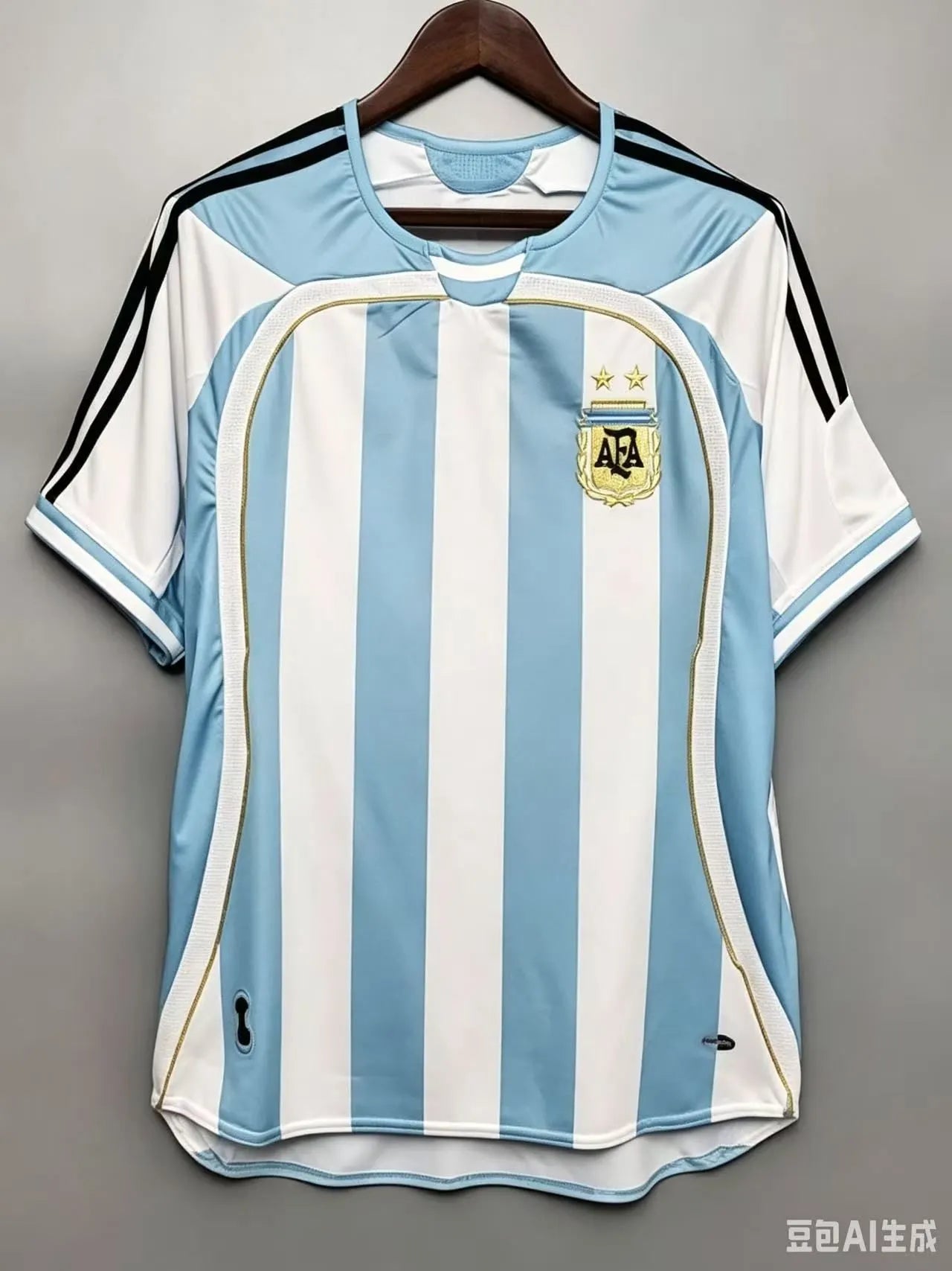 Argentina National Team 2006 World Cup Home Retro Soccer Jersey