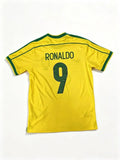 Brazil Home Jersey #9 Ronaldo Nazário 1998/2002 Retro Shirt