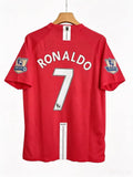 Manchester United 2007-08 Home Short Sleeve Jersey #7 Ronaldo