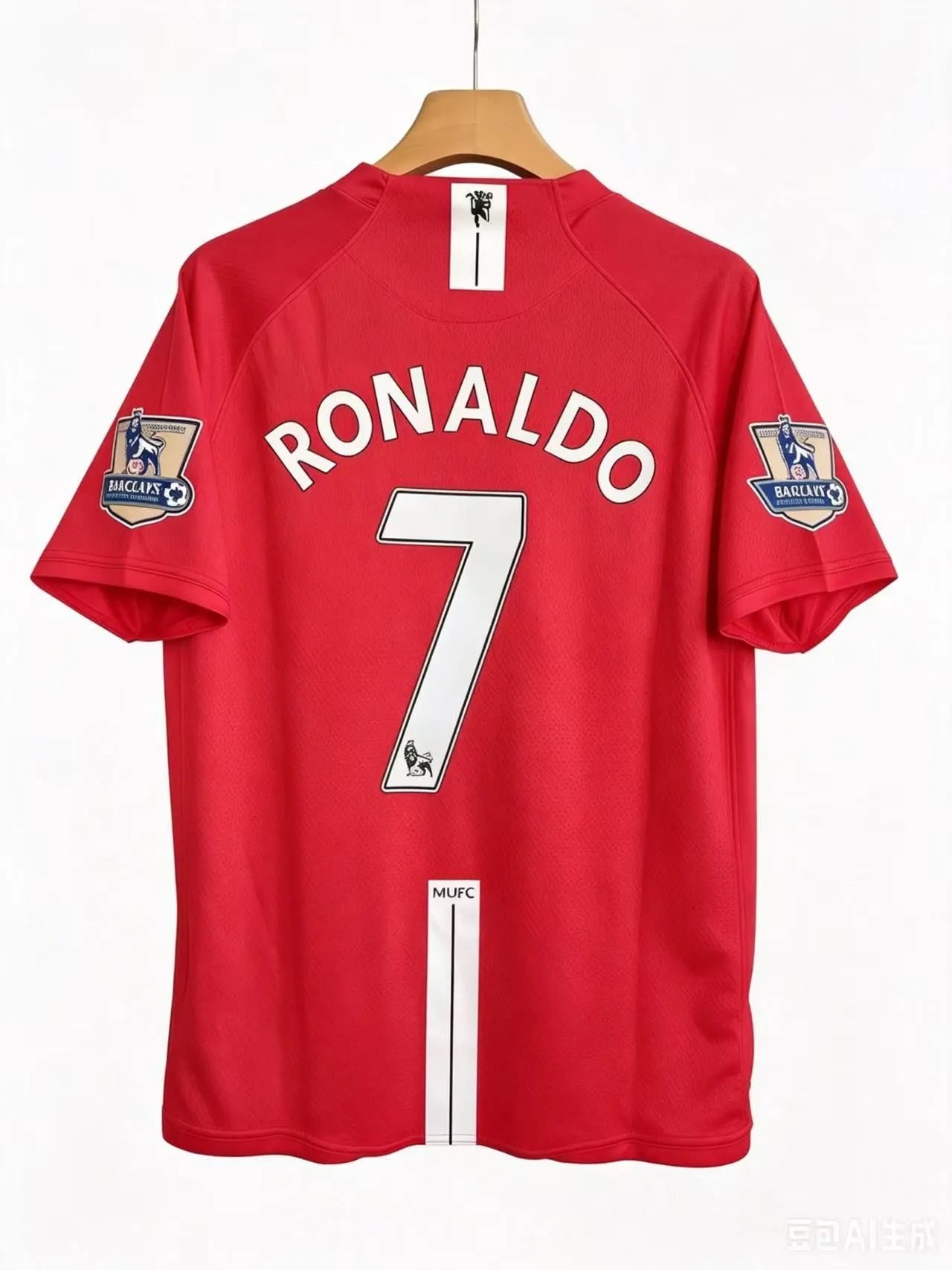 Manchester United 2007-08 Home Short Sleeve Jersey #7 Ronaldo
