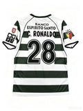 Sporting CP 2002-03 Home Jersey #28 C.Ronaldo Retro Football Shirt