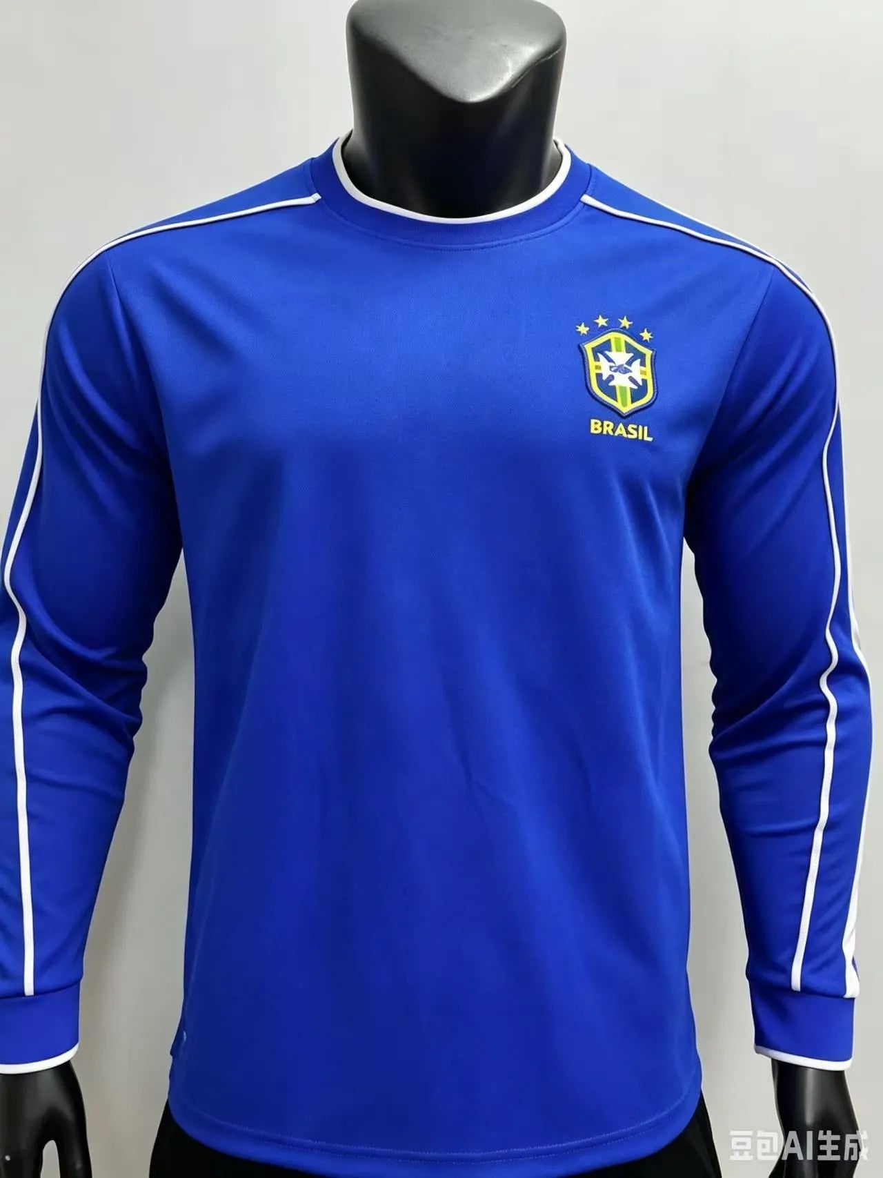 Brazil National Team 1998 World Cup Away Long‑Sleeve Retro Soccer Jersey
