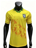 Brazil National Team 1995-1997 Season Home Retro Soccer Jersey