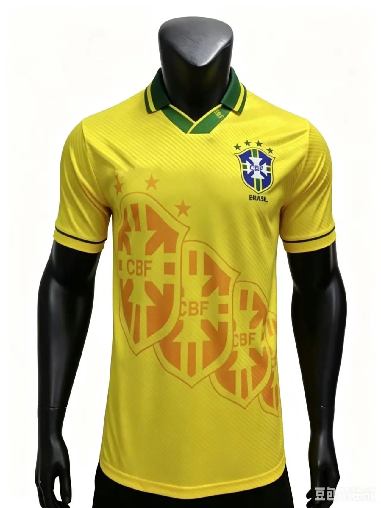Brazil National Team 1995-1997 Season Home Retro Soccer Jersey