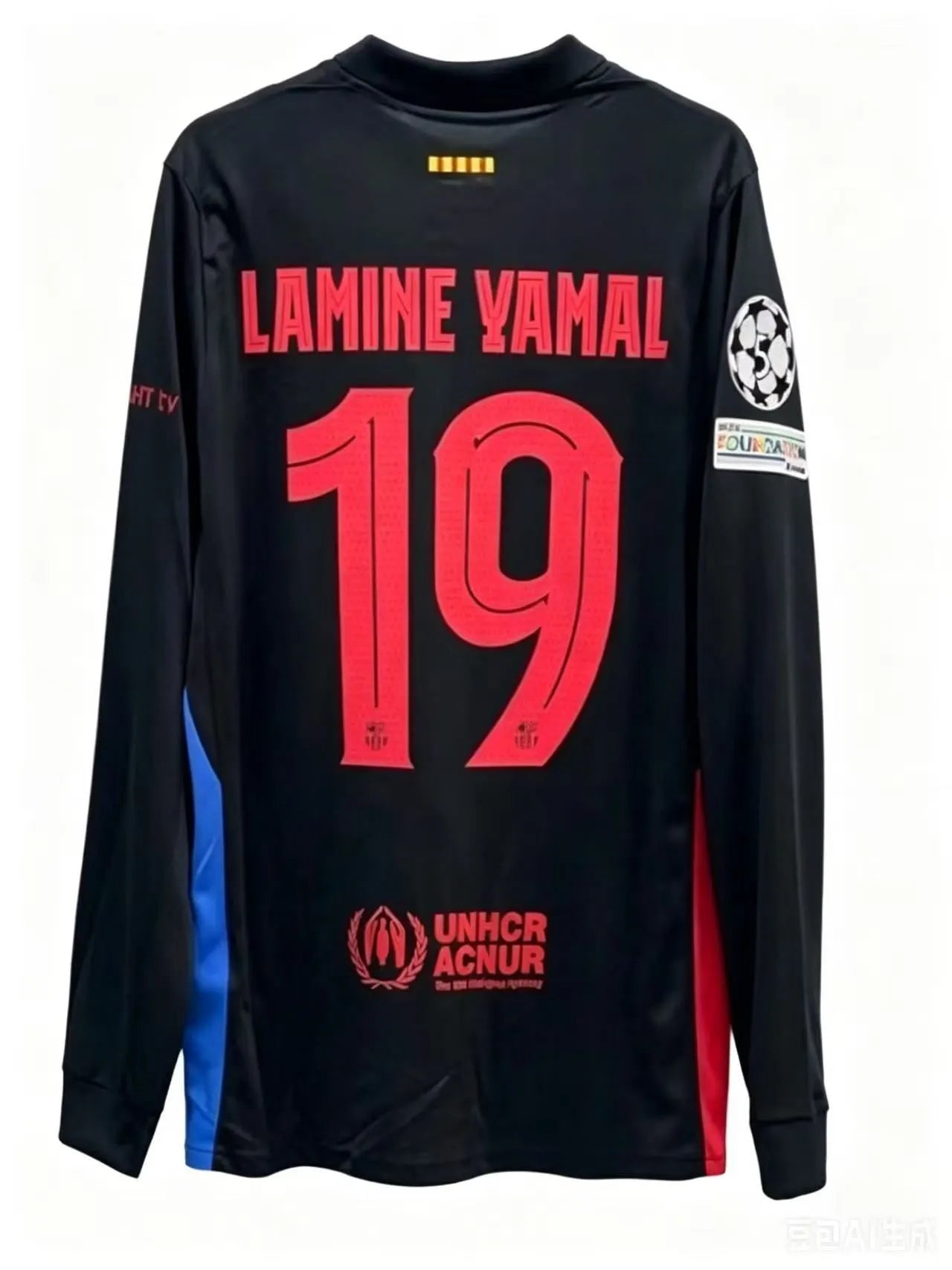 FC Barcelona 2024-25 Away Long Sleeve Jersey #19 Lamine Yamal