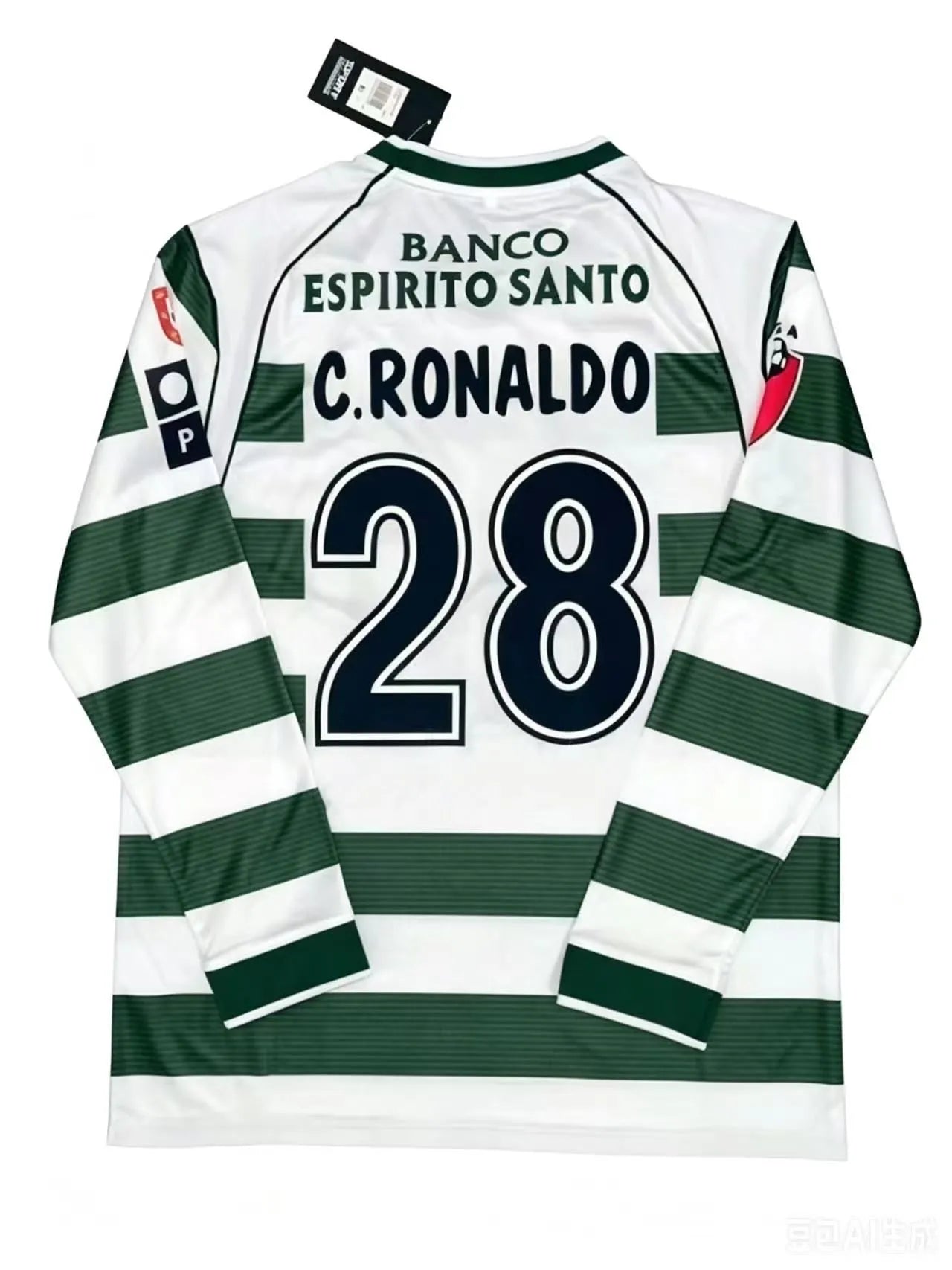 Sporting CP 2001-03 Home Retro Jersey #28 C. Ronaldo